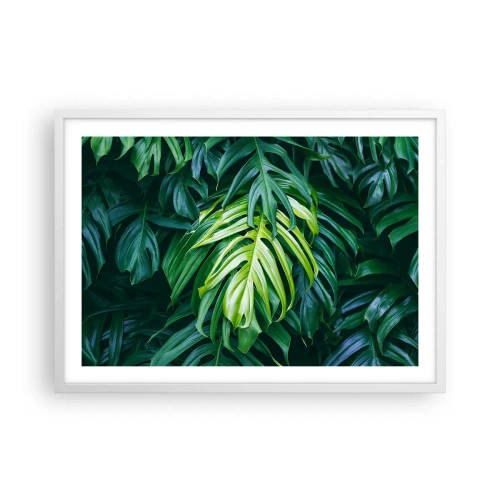 Poster in een witte lijst - Dompel jezelf onder in de frisheid - 70x50 cm