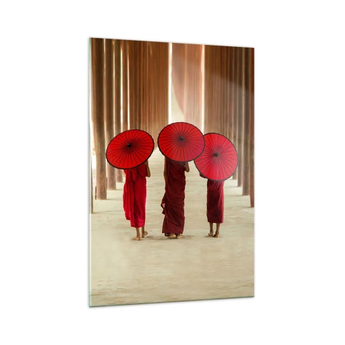 Schilderen op glas - Op weg naar het Zuivere Land - 70x100 cm