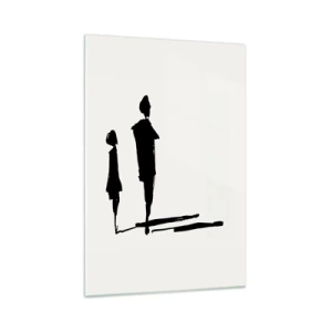 Schilderen op glas - Zeker samen? - 70x100 cm