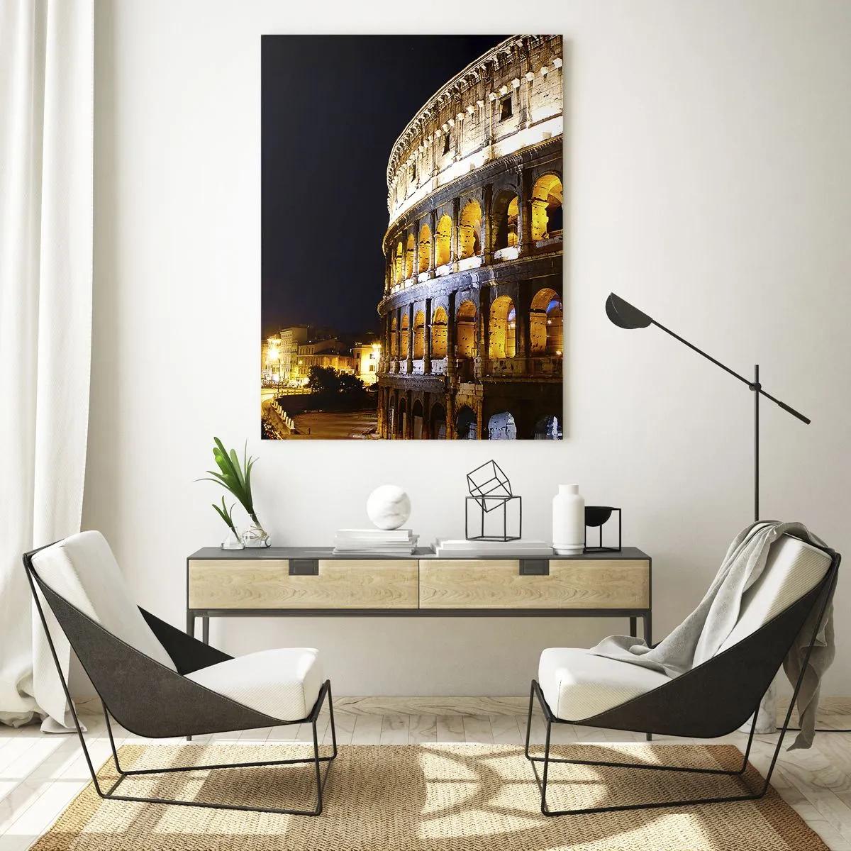 Schilderen op glas - Het is tijd om de Olympische Spelen te starten - 50x70 cm