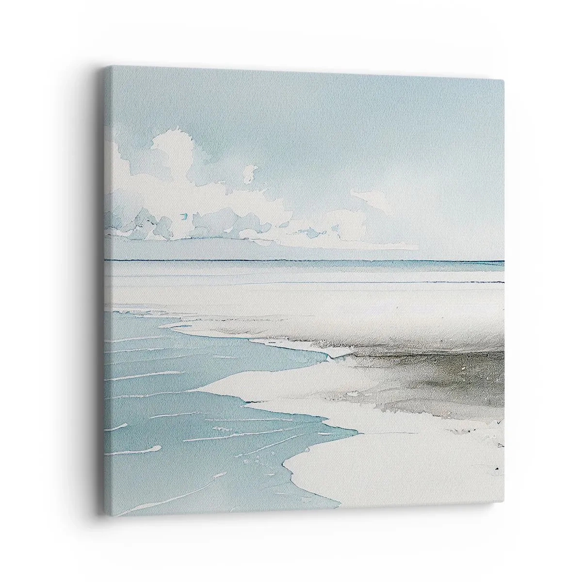 Schilderen op canvas - Zachte vloed - 40x40 cm