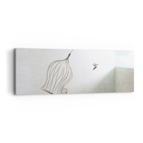 Schilderen op canvas - In je element - 90x30 cm