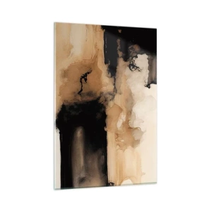 Schilderen op glas - Intrigerende abstractie - 80x120 cm