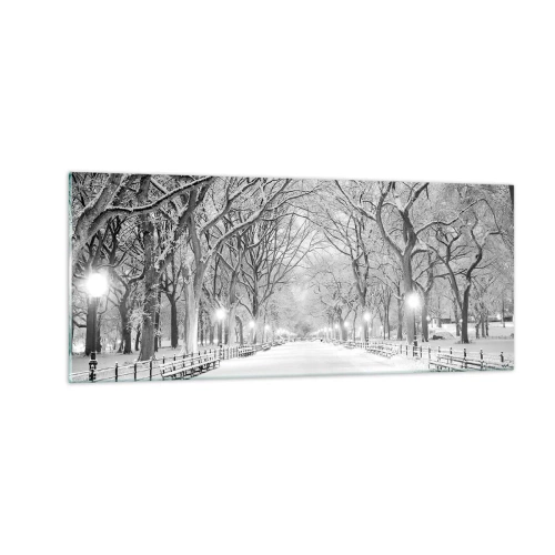 Schilderen op glas - Vier seizoenen - winter - 100x40 cm