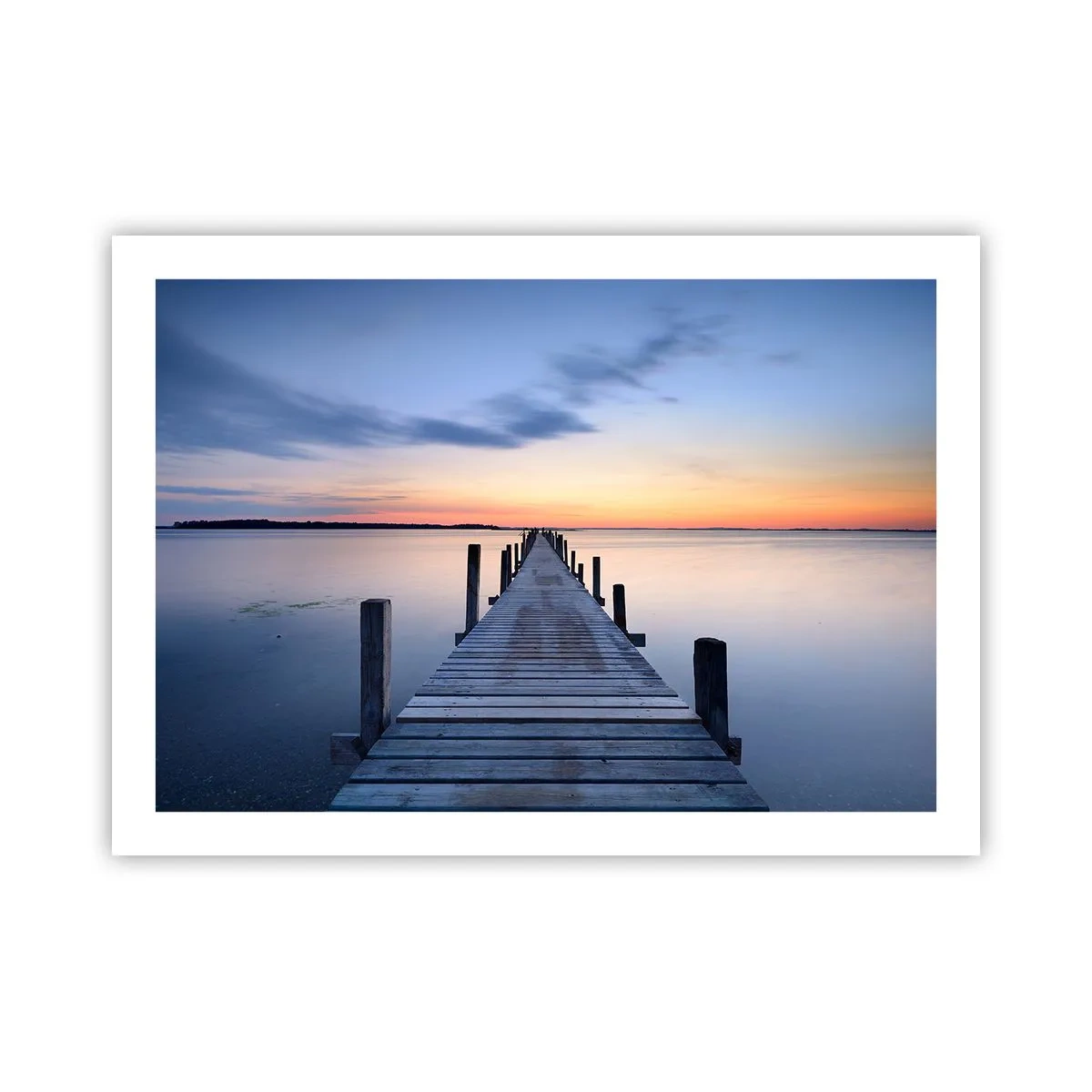 Poster - De rust van een serene schemering - 70x50 cm