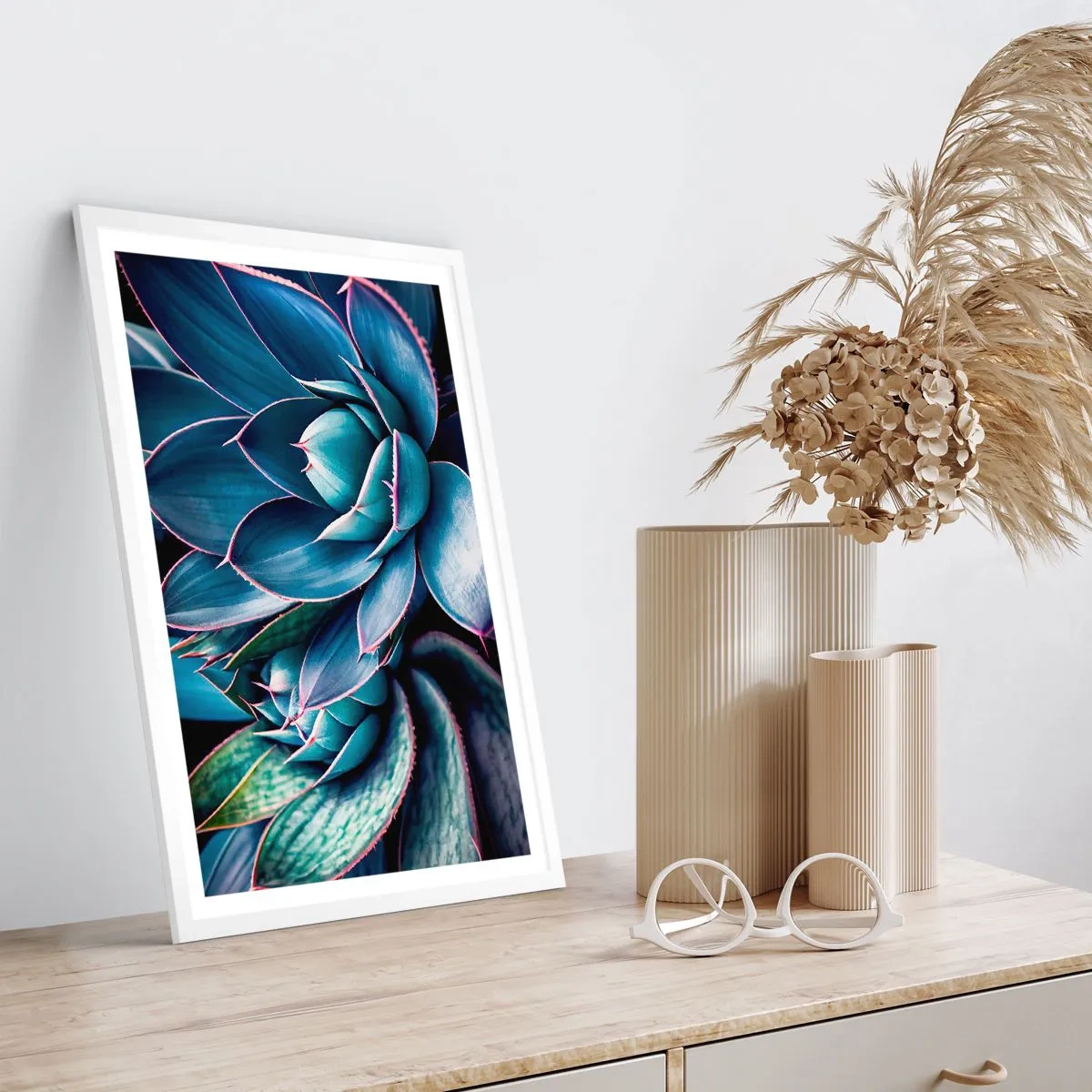 Poster in een witte lijst - Levenskracht - 30x40 cm