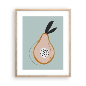 Een poster in een licht eiken lijst - Doordringen in de aard van de dingen - 40x50 cm