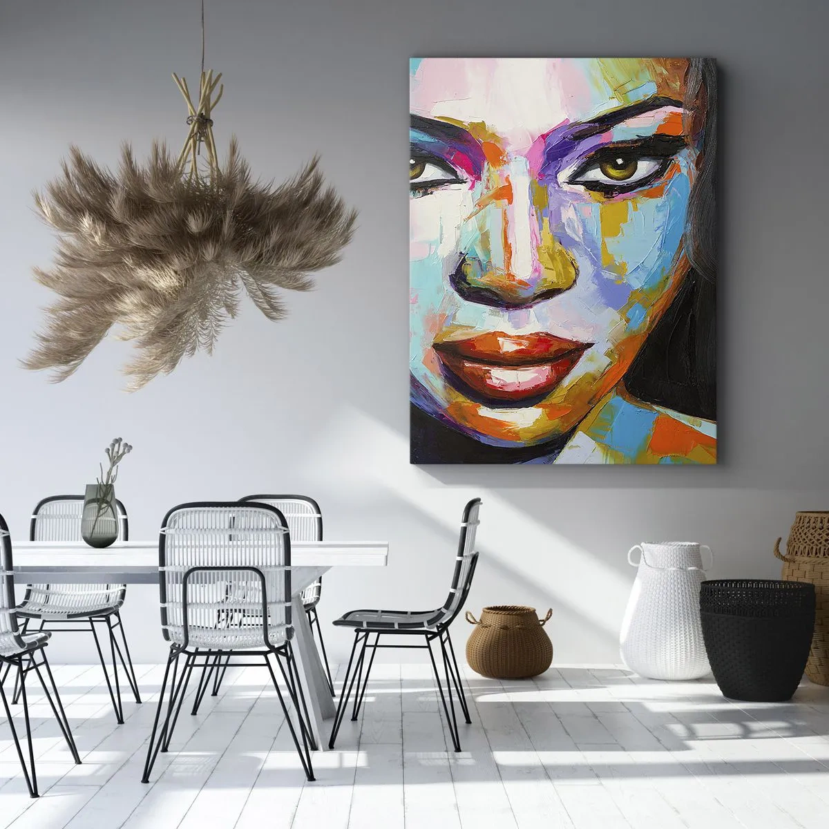 Schilderen op canvas - Het is onmogelijk om je ogen af ​​te houden - 50x70 cm