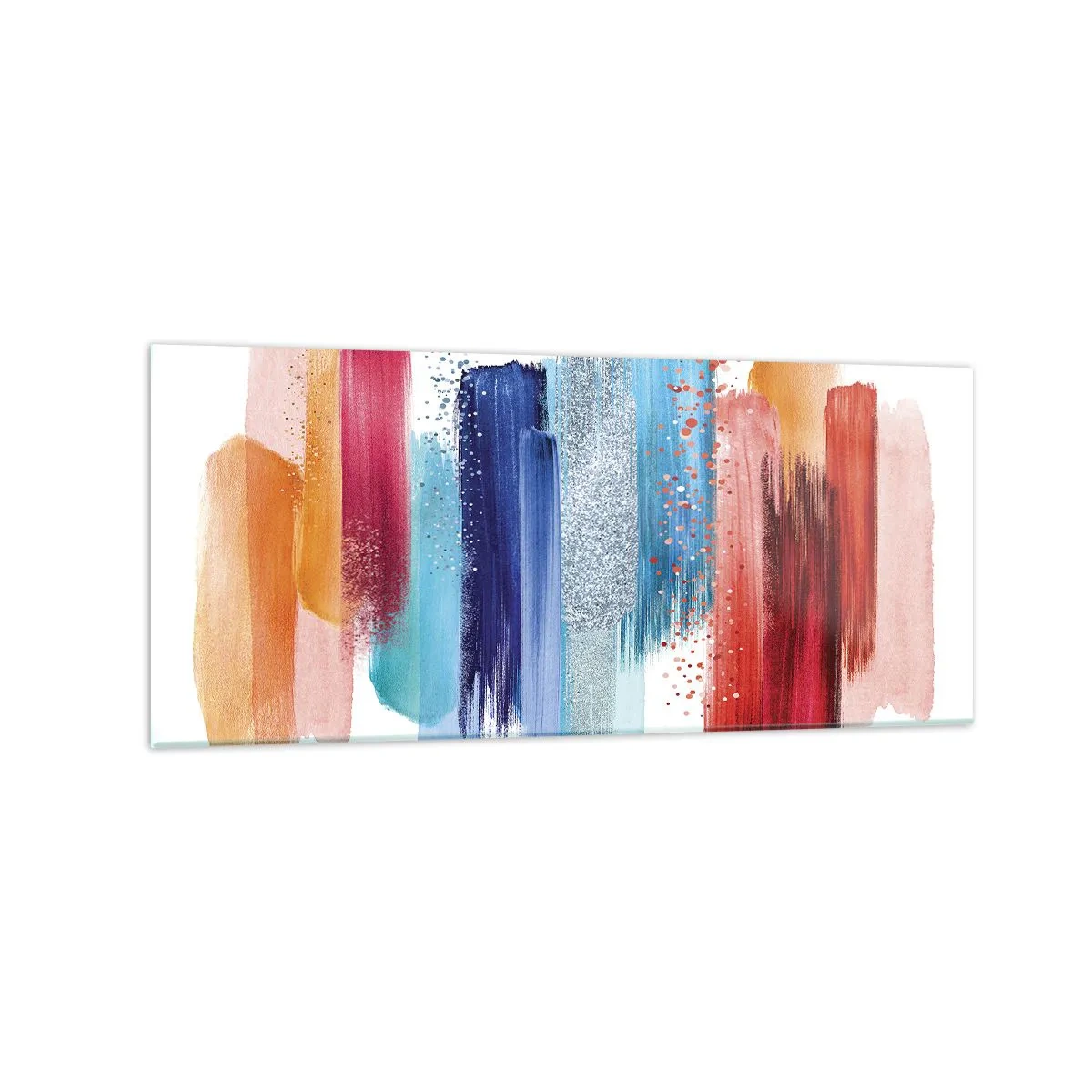 Schilderen op glas - Omhoog en omlaag - 120x50 cm