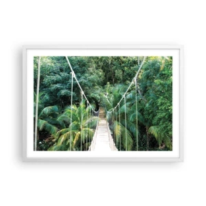 Poster in een witte lijst - Welkom in de jungle! - 70x50 cm