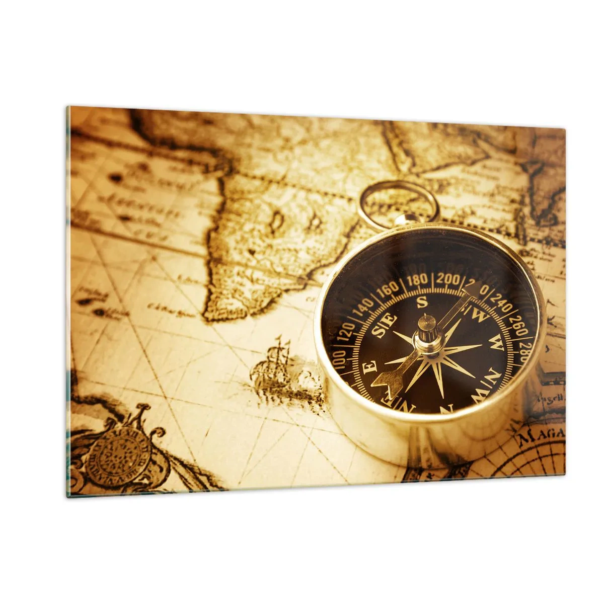 Schilderen op glas - Oost of west? - 120x80 cm