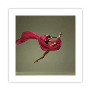 Poster - Dansende vlam - 40x40 cm