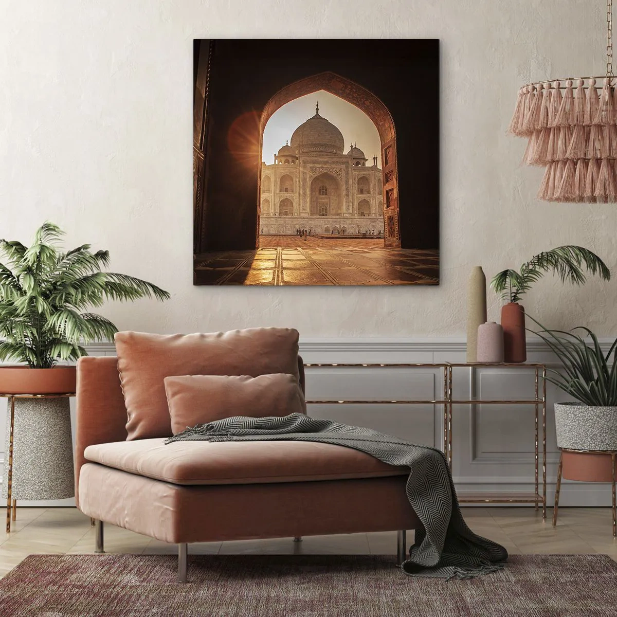 Schilderen op canvas - Een monument voor onaardse liefde - 60x60 cm