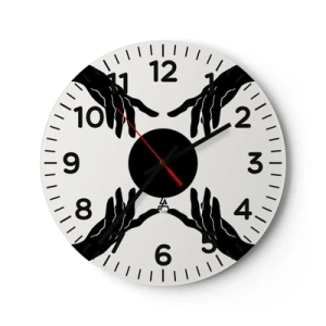 Wandklok - Klok - Geheim teken - 30x30 cm