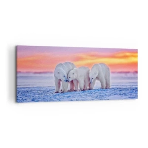 Schilderen op canvas - Familie warmte is genoeg - 100x40 cm