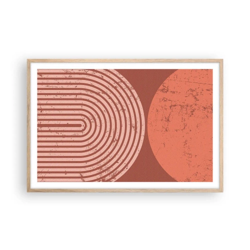 Een poster in een licht eiken lijst - Een nauwe band - 91x61 cm