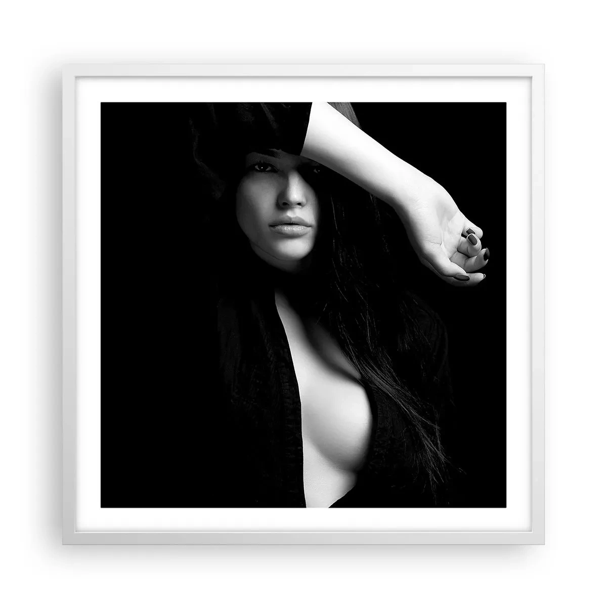 Poster in een witte lijst - Verleidingsschool - 60x60 cm