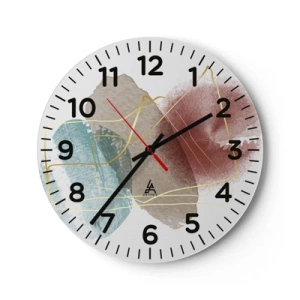 Wandklok - Klok - Koralen van de ruimte - 40x40 cm