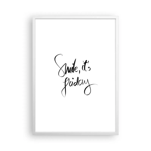 Poster in een witte lijst - Echte vreugde - 50x70 cm