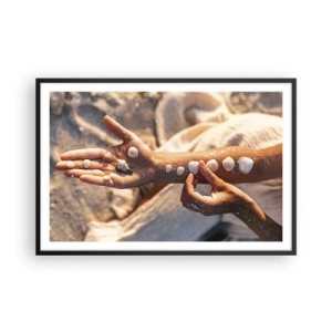 Poster in een zwarte lijst - Schoonheid binnen handbereik - 91x61 cm