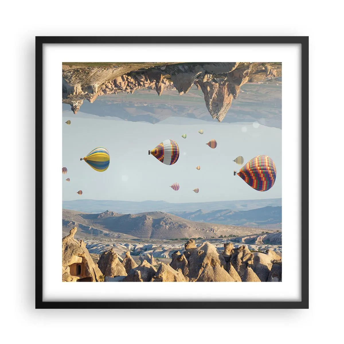 Poster in een zwarte lijst - Alles is hier mogelijk - 50x50 cm