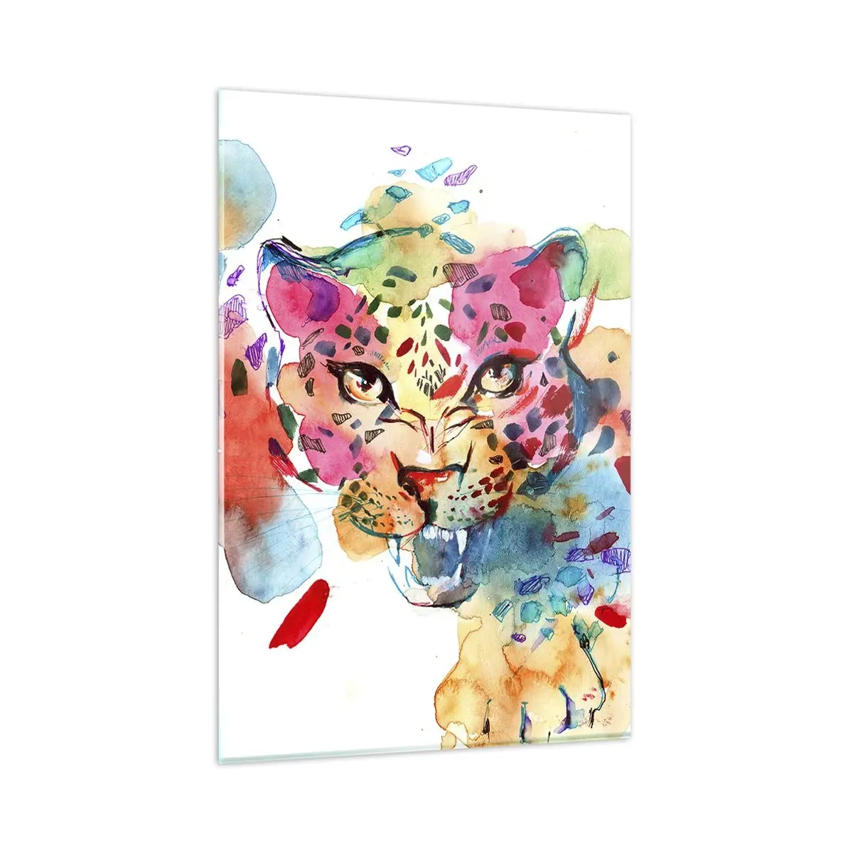 Schilderen op glas - Schoonheid en het beest - 80x120 cm