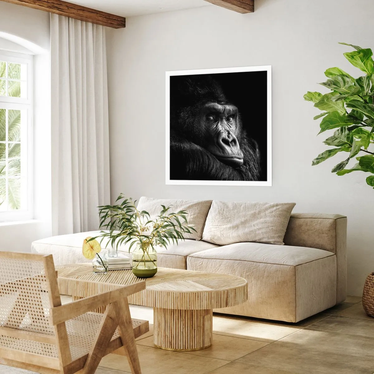 Poster - En waar kijk je naar? - 60x60 cm