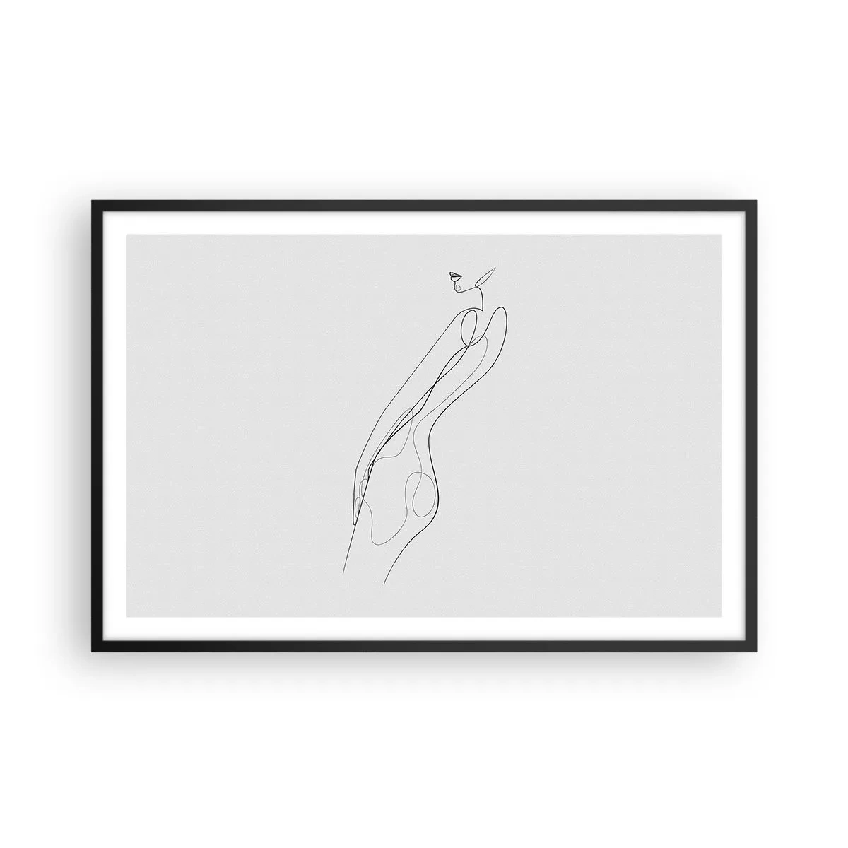Poster in een zwarte lijst - Gewoon een belofte - 91x61 cm