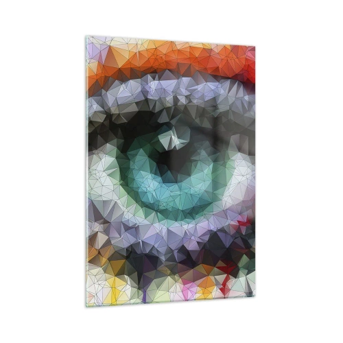 Schilderen op glas - Kristallijne gloed van de ogen - 50x70 cm
