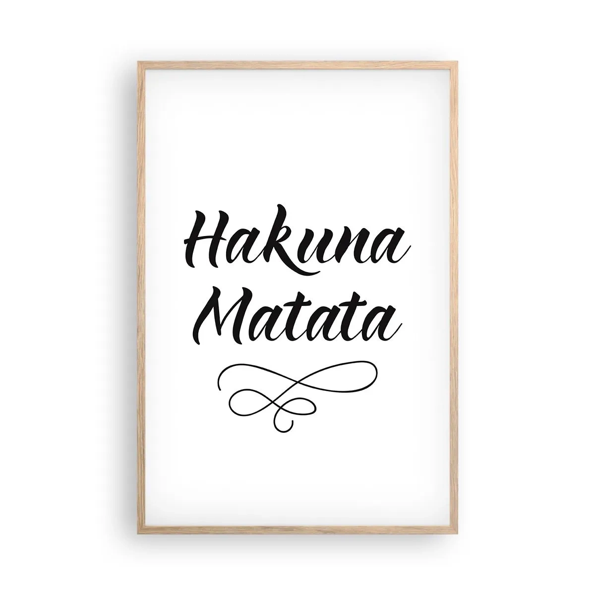 Een poster in een licht eiken lijst - Beste advies - 61x91 cm