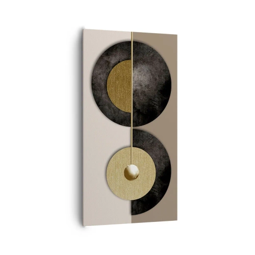 Schilderen op canvas - Variaties rond de cirkel - 65x120 cm