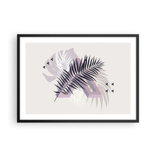 Poster in een zwarte lijst - De schaduw van de schaduw - 70x50 cm