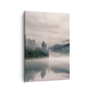 Schilderen op canvas - In reflectie, in de mist - 50x70 cm