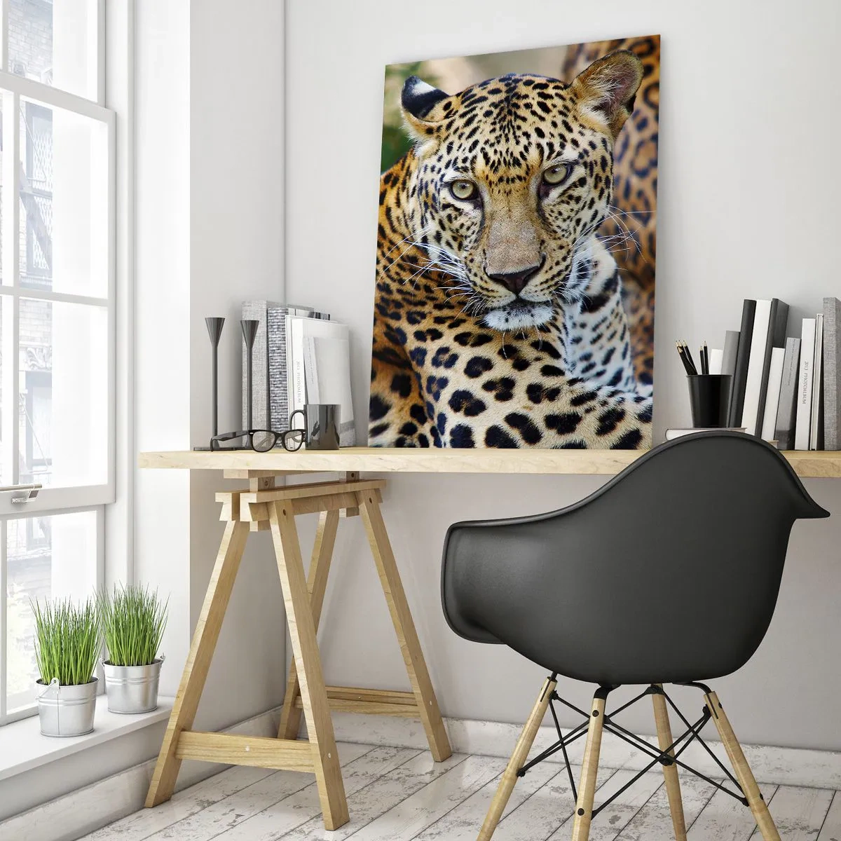 Schilderen op glas - Wild en kalm - 50x70 cm