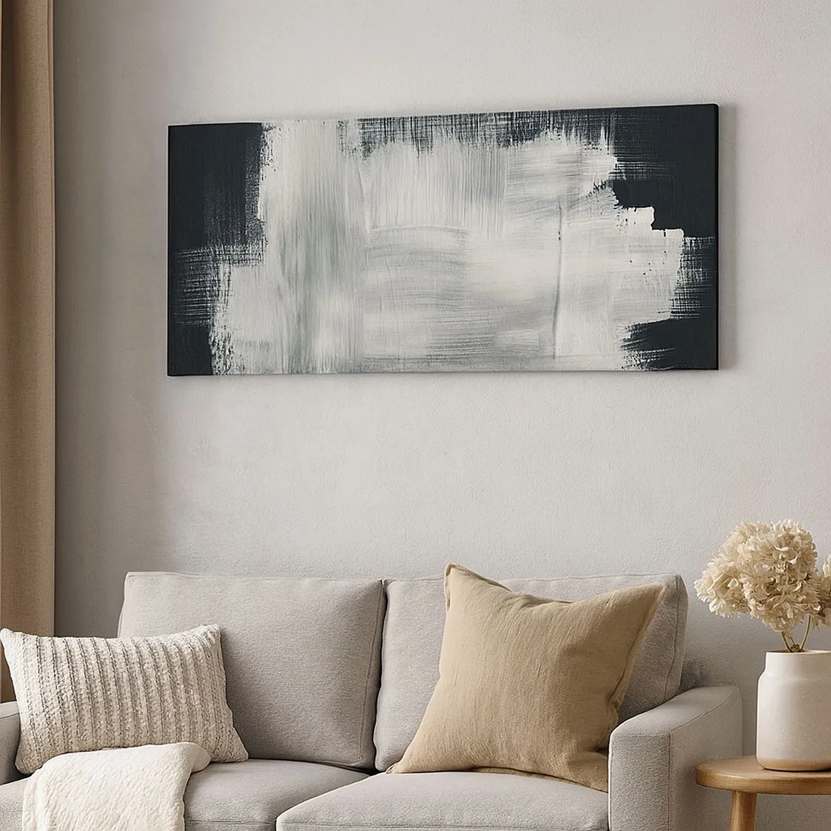 Schilderen op canvas - Geweven van verticaal en horizontaal - 100x40 cm