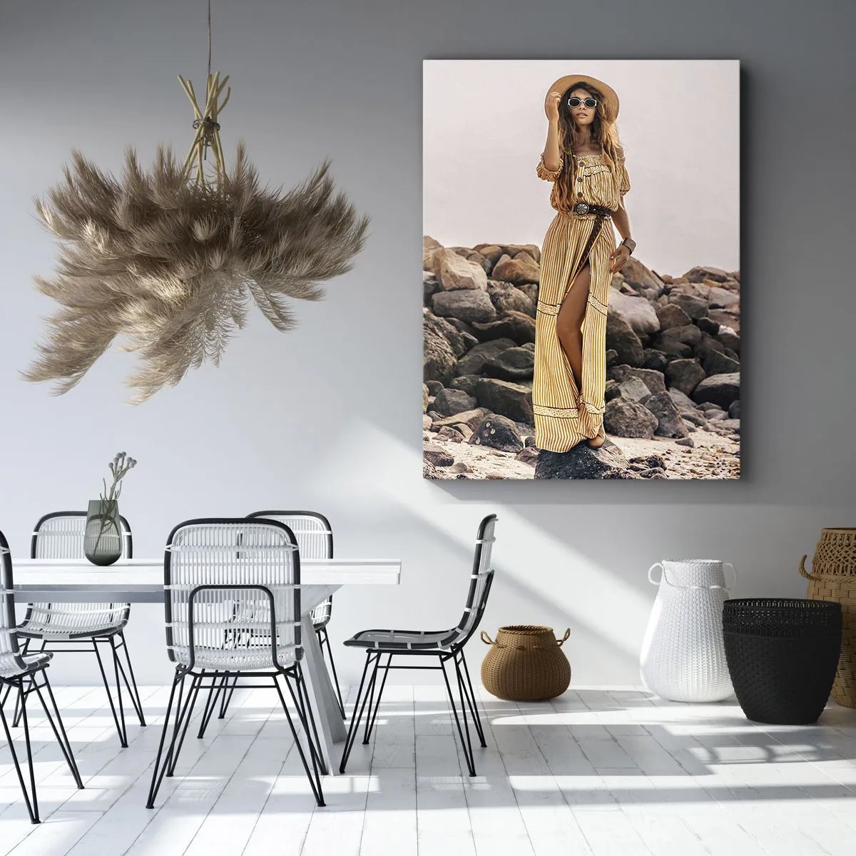 Schilderen op canvas - De magie van stenen - 45x80 cm