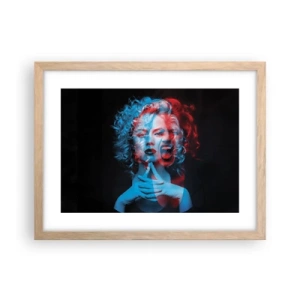 Een poster in een licht eiken lijst - Alter ego - 40x30 cm