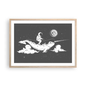 Een poster in een licht eiken lijst - Ruimte Ruiter - 70x50 cm