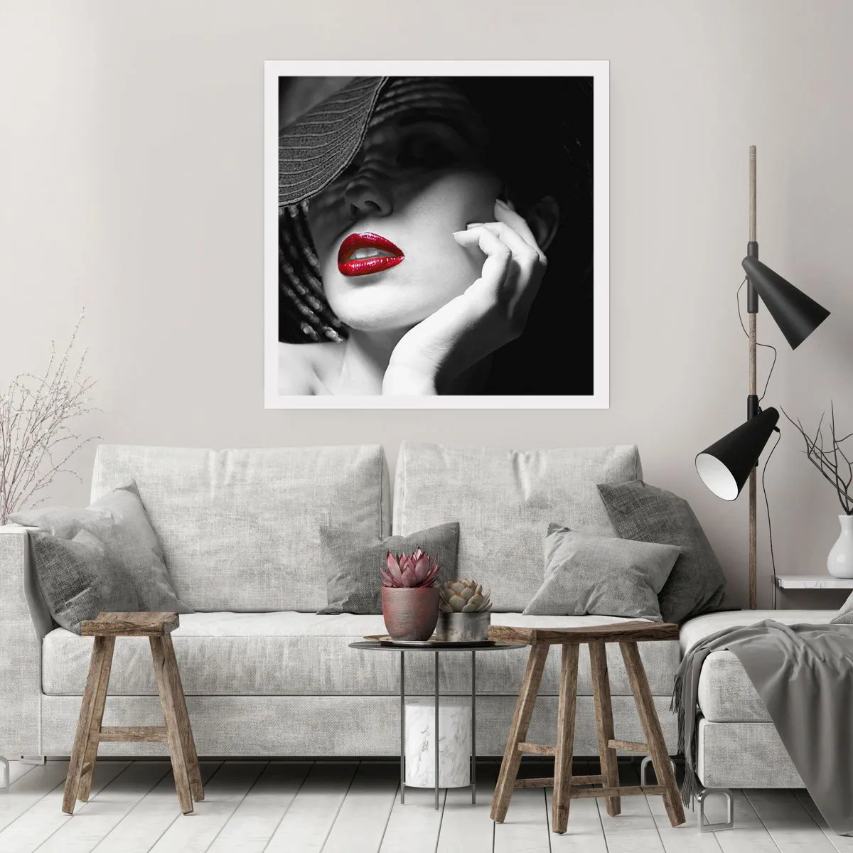 Poster - Een studie in scharlaken - 40x40 cm