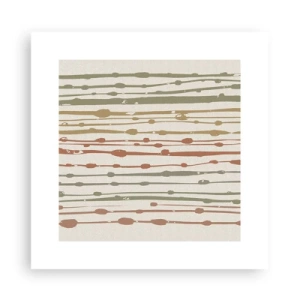 Poster - Muzieknotatie van kleuren - 30x30 cm