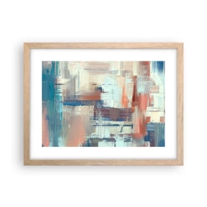 Een poster in een licht eiken lijst - Het licht bereiken - 40x30 cm