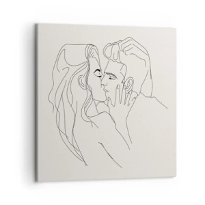 Schilderen op canvas - Verstrikt in gevoel - 60x60 cm