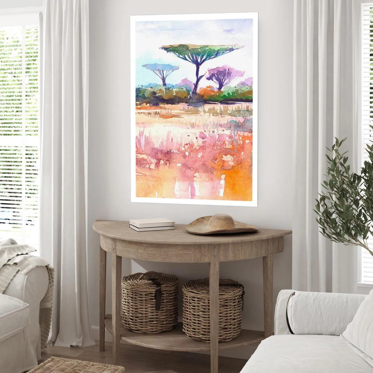 Poster - Savanne kleuren - 50x70 cm