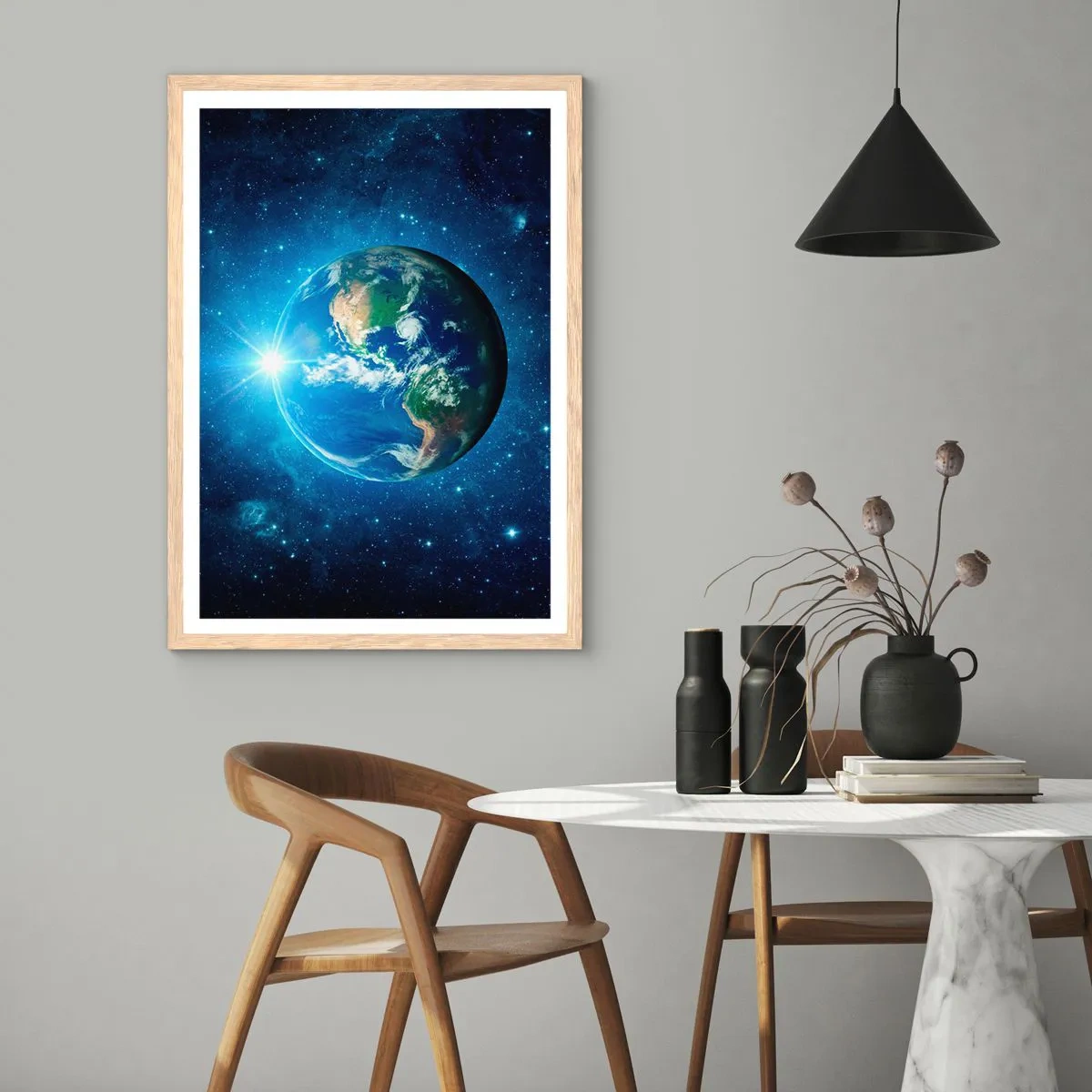 Een poster in een licht eiken lijst - We zijn in de hemel - 70x100 cm