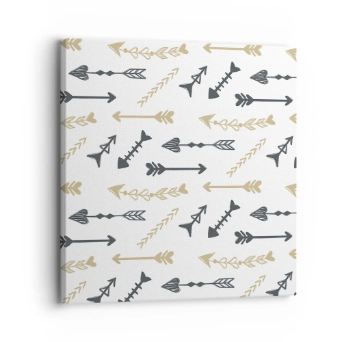 Schilderen op canvas - De droom van de boogschutter - 30x30 cm