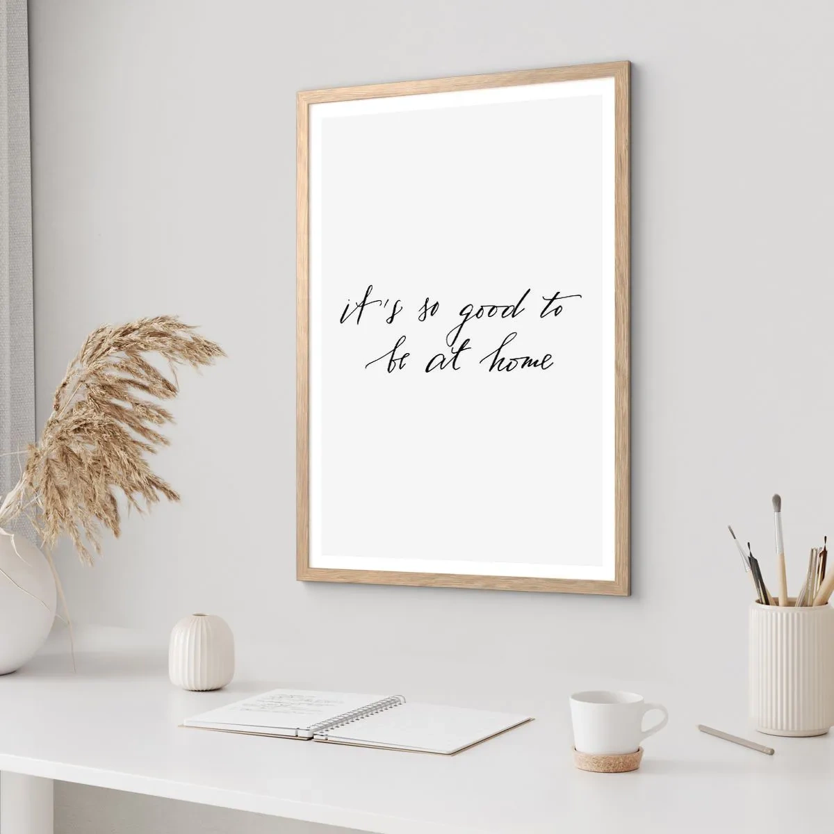 Een poster in een licht eiken lijst - De hele waarheid - 40x50 cm