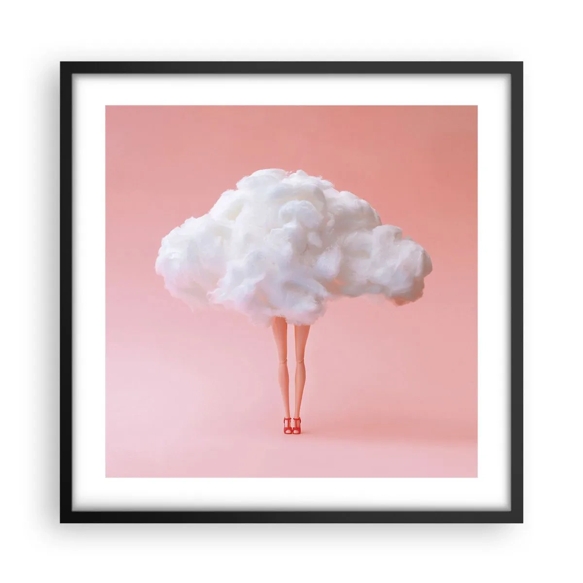 Poster in een zwarte lijst - Zoete belofte - 50x50 cm