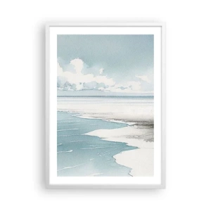 Poster in een witte lijst - Zachte vloed - 50x70 cm
