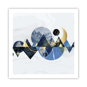 Poster - Geometrisch landschap - 60x60 cm