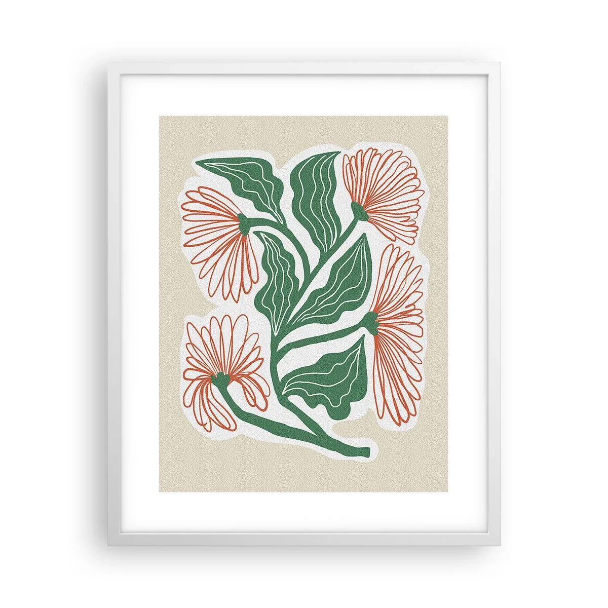 Poster in een witte lijst - Folk en modern - 40x50 cm